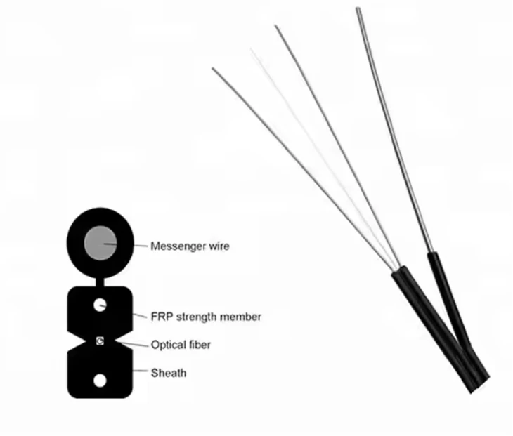 Drop Cable Fiber Optic Patch Cord Sc/Apc Outdoor Simplex 3m~250m factory